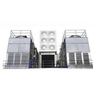 dry and wet combined closed circuit cooling tower